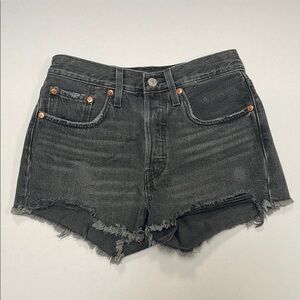 Levi’s 501 Black Denim Shorts